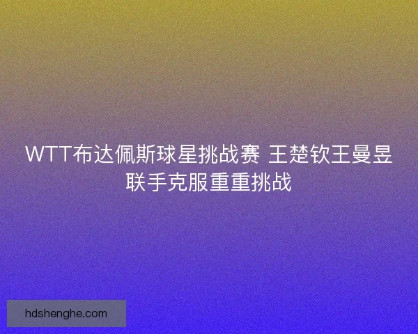 WTT布达佩斯球星挑战赛 王楚钦王曼昱联手克服重重挑战